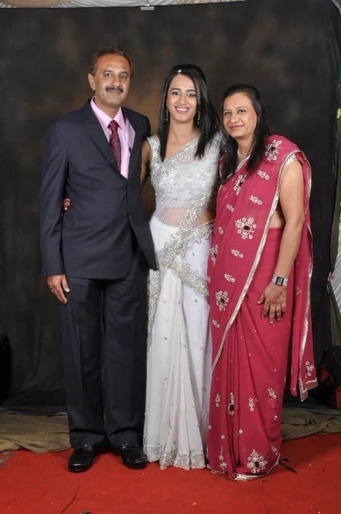 Pradeep Thakkar with his family in formal wear